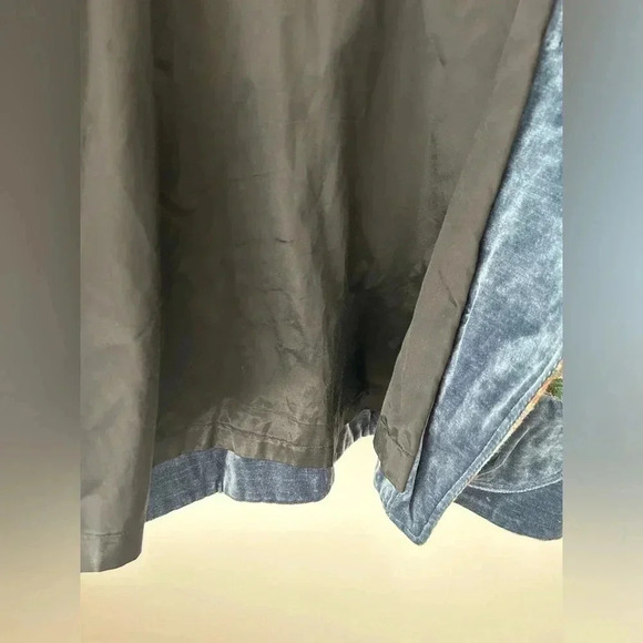 Vintage Custom Blue Velvet and Tapestry Floral Women's Jacket - Picture 13 of 14